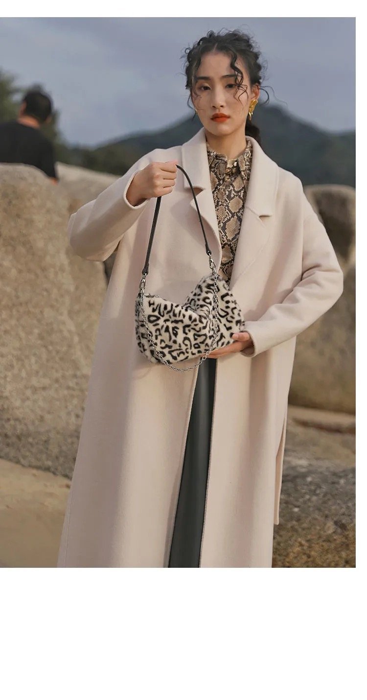 ヒョウ柄のファッションショルダーバッグ-xinru shop