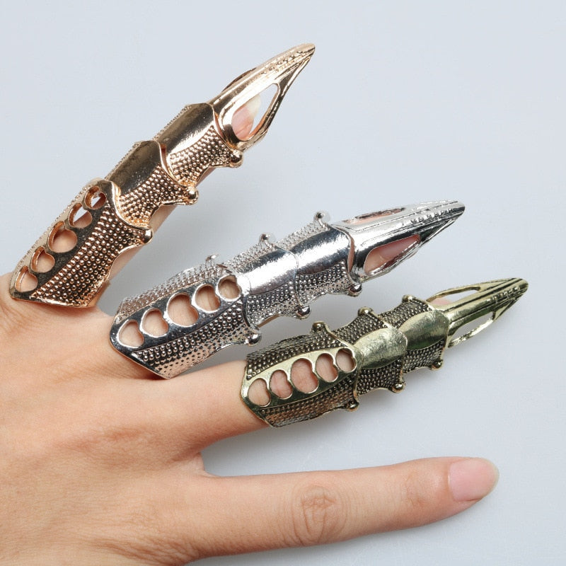 Gauntlet Finger Resizable Rings-xinru