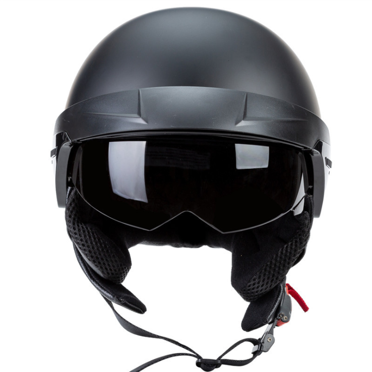 Retro Motorcycle Half Helmets DOT With Goggles-xinru shop