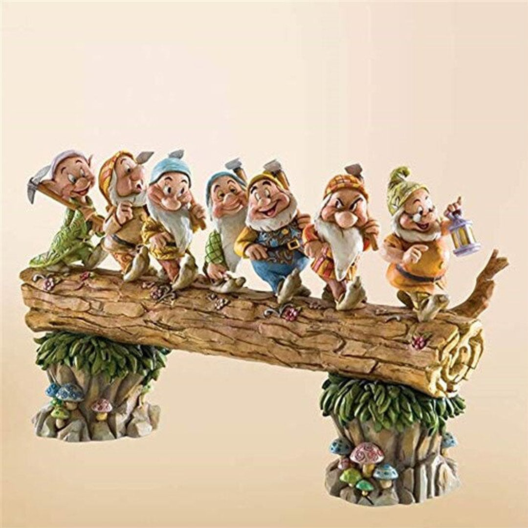 Seven Dwarf Trees Gnome Garden Statues Mini Gnomes Resin Figurine Fairy Garden-xinru