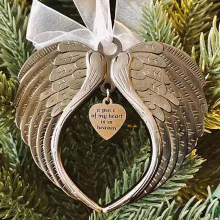 Angel Wings Bell Christmas Tree Ornaments-xinru shop