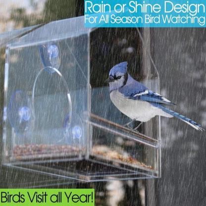 Window Bird Feeders For Outside Clear Acrylic-xinru shop
