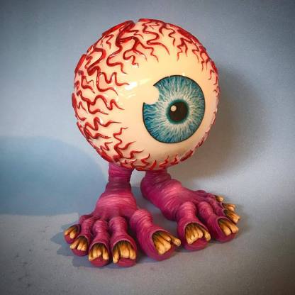 Scary Monster Statue Angry Big Mouth-xinru