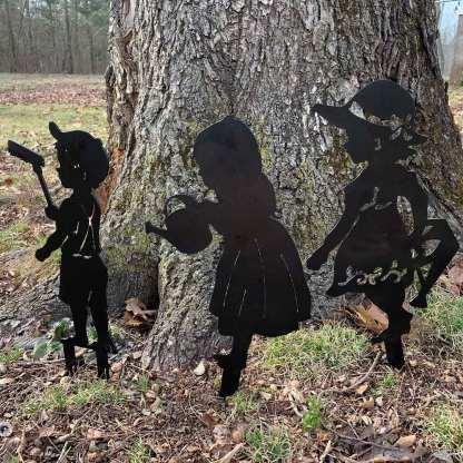 3Pc Yard Art Garden Insert Kid Insert Yard Decoration-xinru