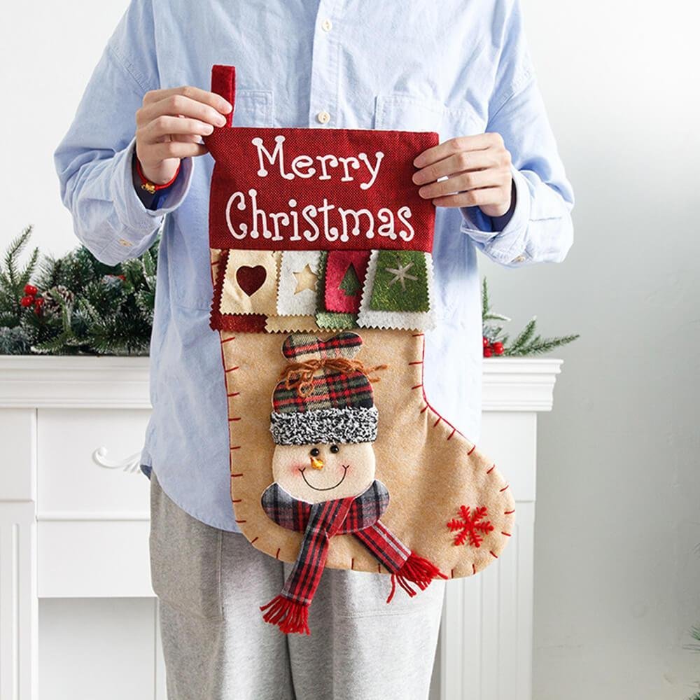 Christmas Stocking Large Candy Bags Christmas Decorations-xinru shop