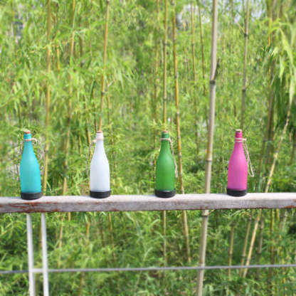 Solar Wine Bottle Light Outdoor Decoration Plastic LED Hanging Light-xinru