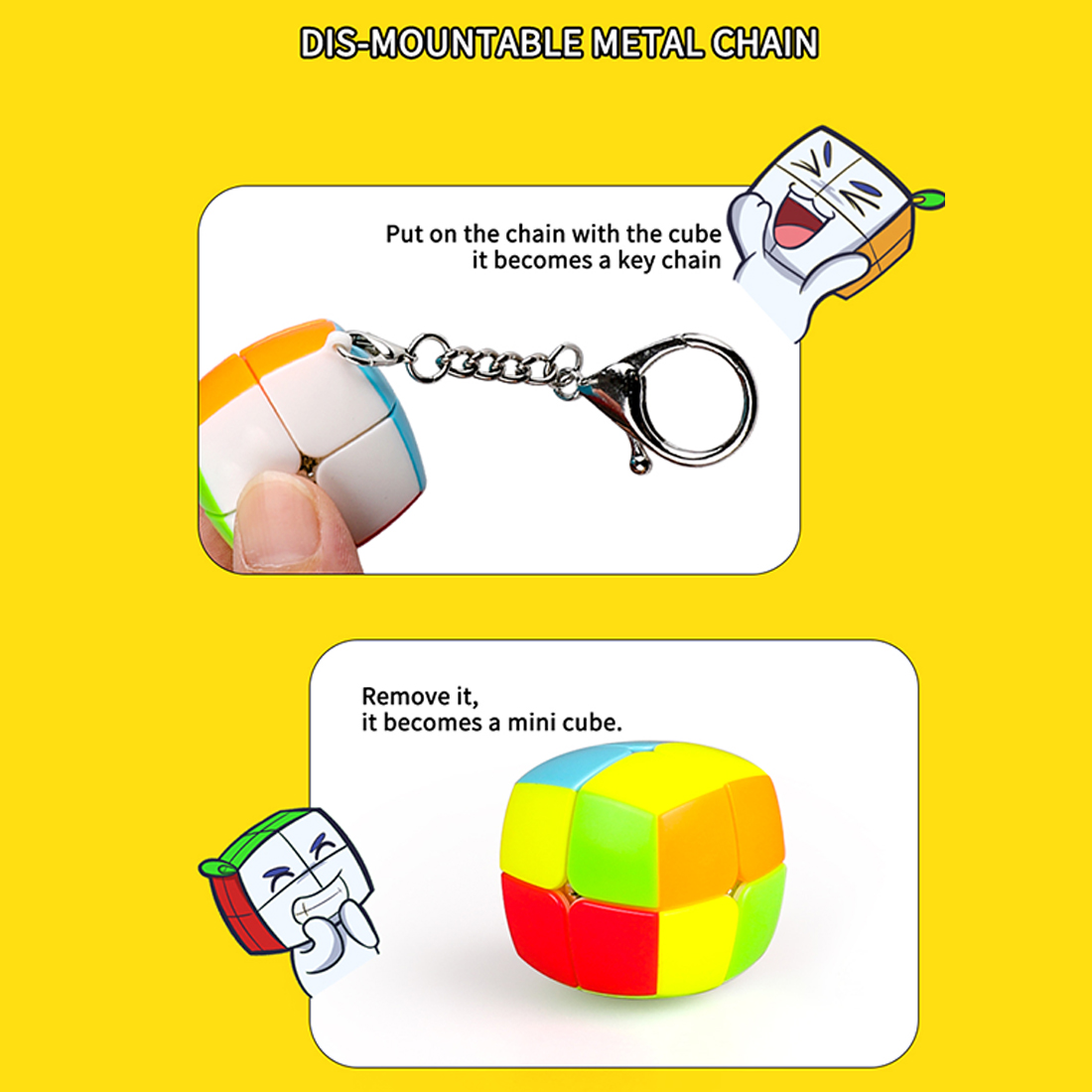 QiYi Mini Pillowed 2x2 Keychain-xinru shop