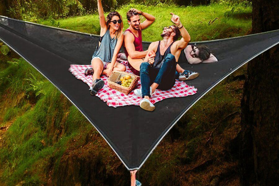 Multi-person hammock- patented 3 point design-xinru