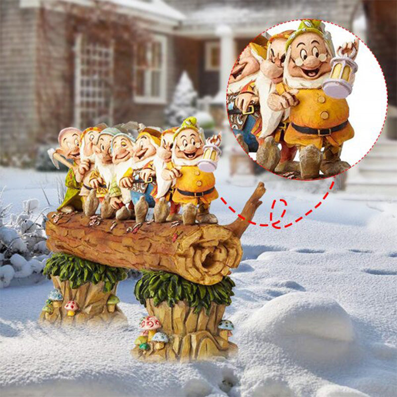 Seven Dwarf Trees Gnome Decorate The Garden Handmade-xinru