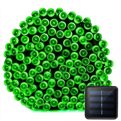 Outdoor Decorative Solar 100-LED Fairy String Lights With Ground Stake-xinru