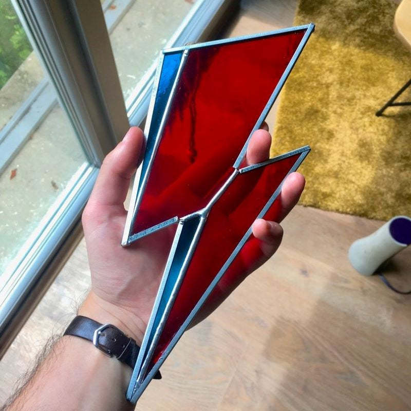 Acrylic Lightning Sun Catcher Window Car Interior Mirror Hanging Home Decor-xinru