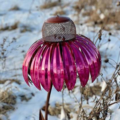Coneflower Petal Shape Garden Bird Feeder-xinru
