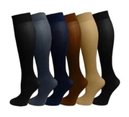 Gradient Compression Socks Knee High Support Stockings 9 Colors-xinru
