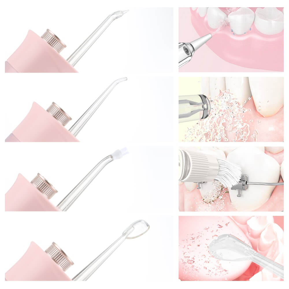 Teeth Whitening Mini Ultrasonic Smart Oral Irrigator Flosser-xinru