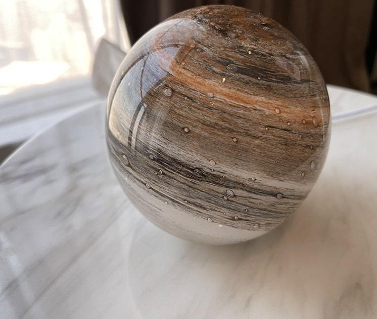 Glass Dome Lamp Sphere Round Ball Planet Moon Night Light-xinru