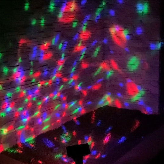 Solar Rotating Color Projection LED Outdoor Garden Lawn Light-xinru