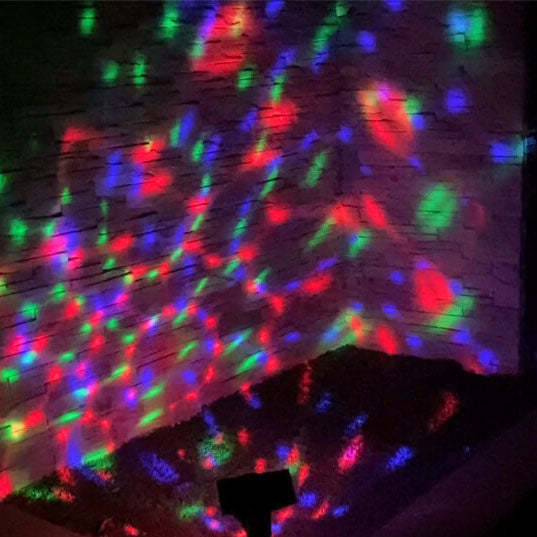 Solar Rotating Color Projection LED Outdoor Garden Lawn Light-xinru