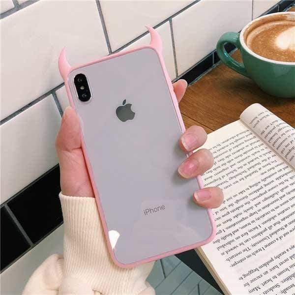 Cute Devil Horn Case-xinru
