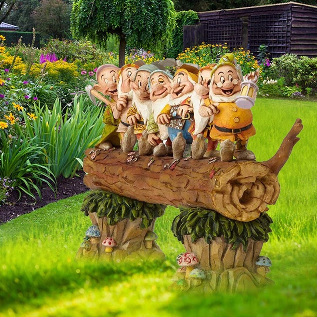 Seven Dwarf Trees Gnome Garden Statues Mini Gnomes Resin Figurine Fairy Garden-xinru