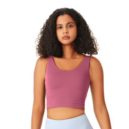 Sports Bra Yoga Wear Vertical Beautiful Back Sports Underwear Quick Drying Bra Fitness Running Women's Yoga Wear-xinru shop