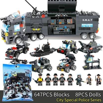 Portable City Police Building Bricks Set Toy-xinru
