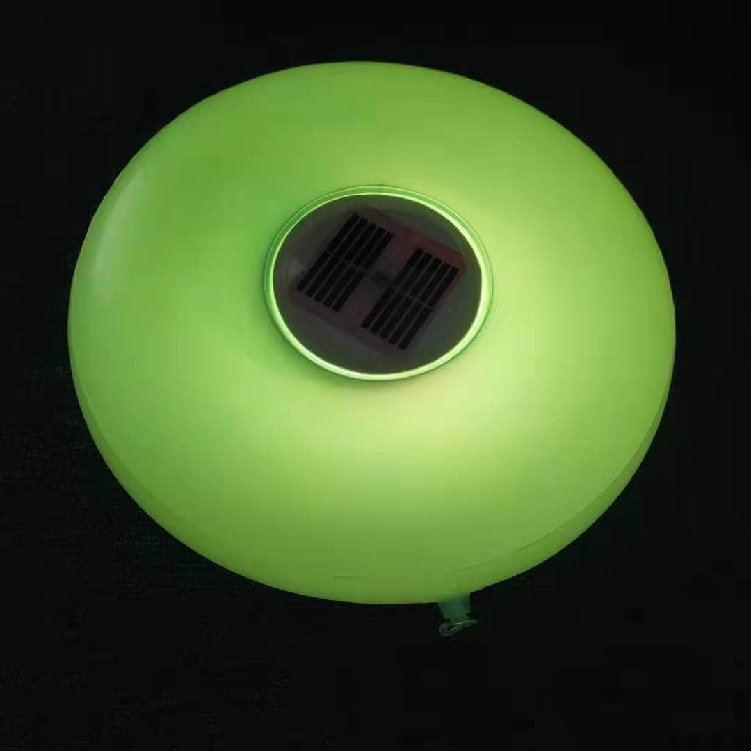 Solar Round Pool Light LED Inflatable Outdoor Waterproof Floating Light-xinru