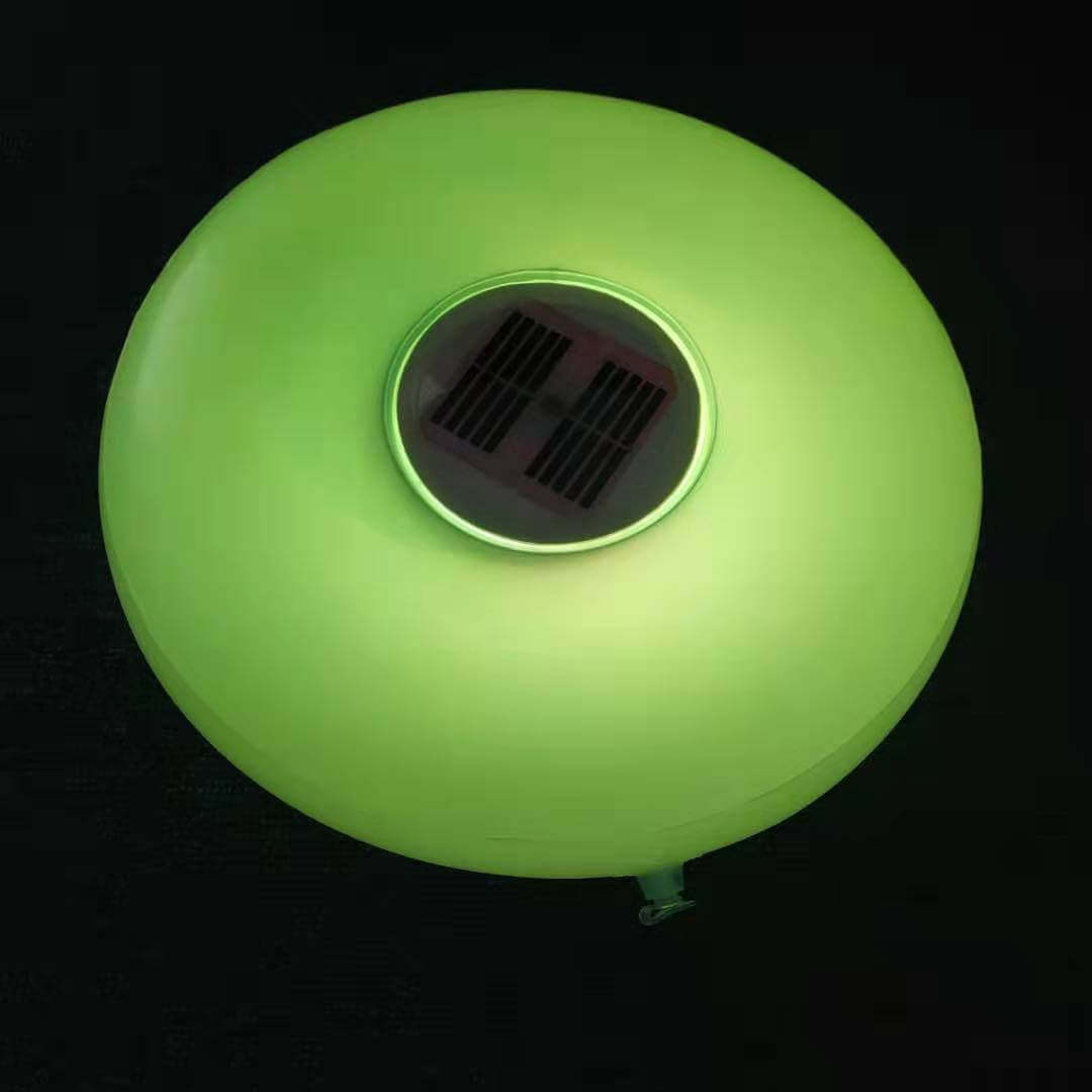 Solar Round Pool Light LED Inflatable Outdoor Waterproof Floating Light-xinru