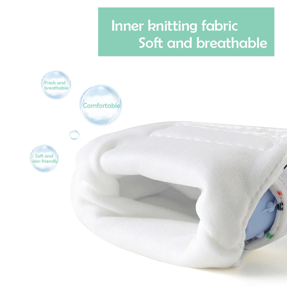 Baby Silicone Teether Mittens For Newborn Grind The Teeth-xinru