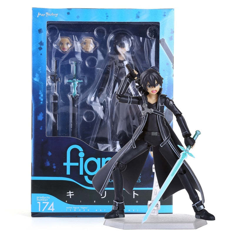 Anime Figma 248 Sword Art Online SAO Kirito GGO Ver. PVC Action Figure-xinru
