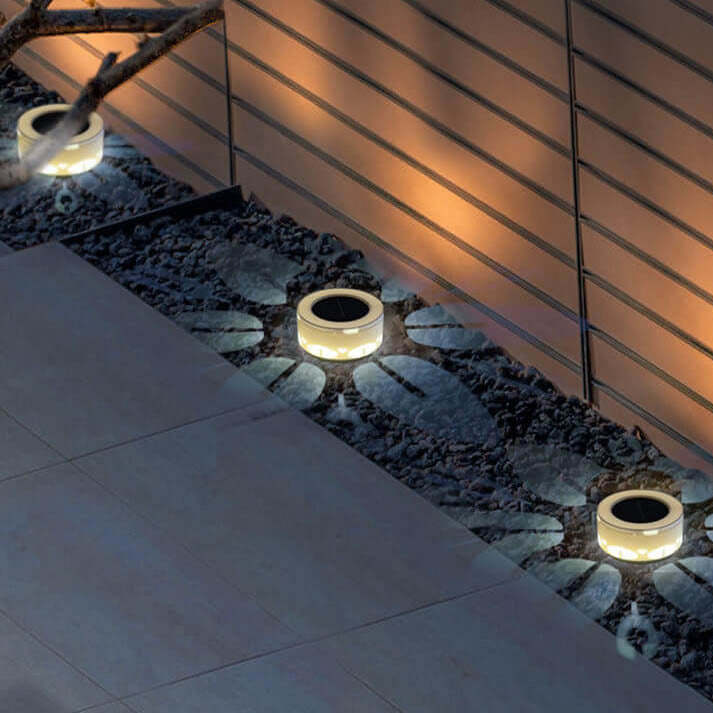 Solar Flower Pattern LED Outdoor Wall Patio Lawn Decorative Light-xinru