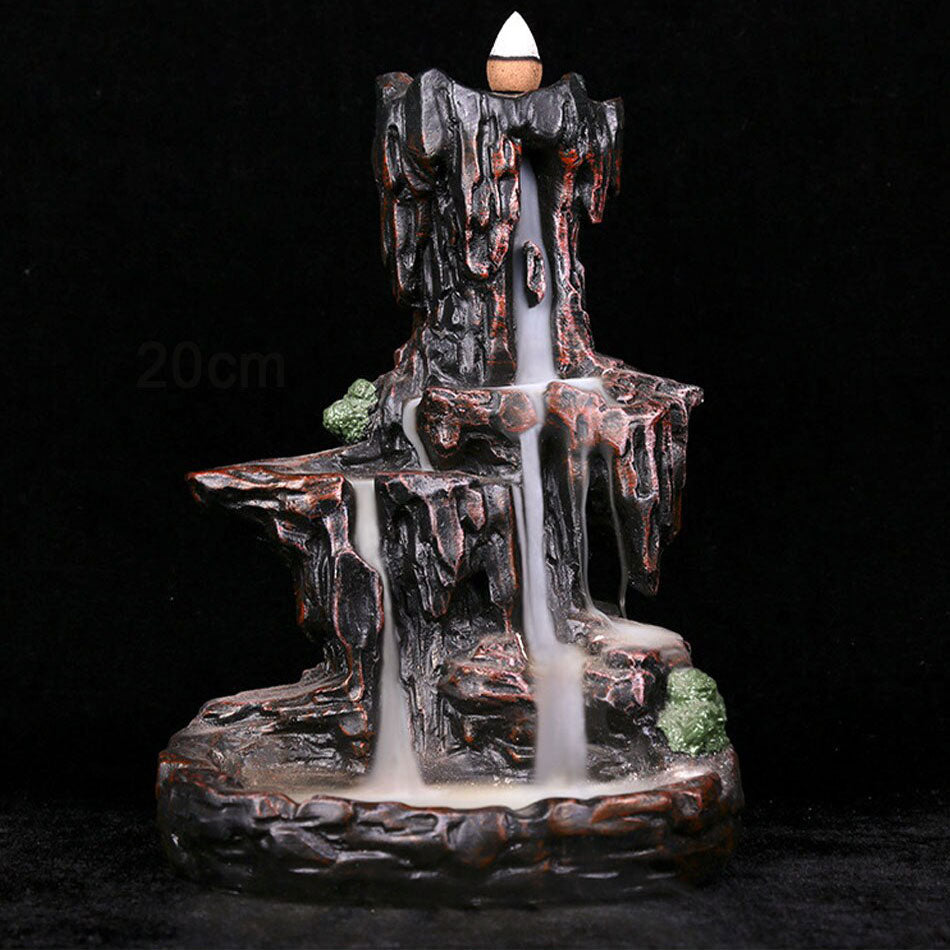 Rocky Mountain Waterfall Incense Burner-xinru