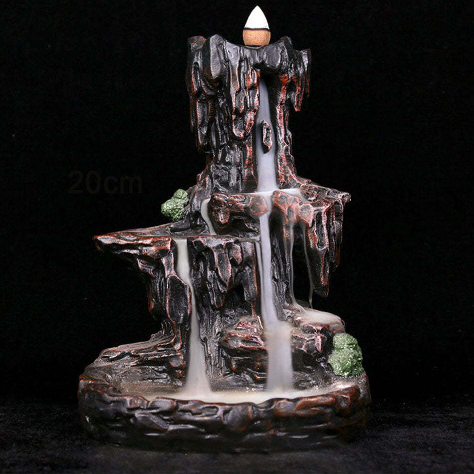 Rocky Mountain Waterfall Incense Burner-xinru