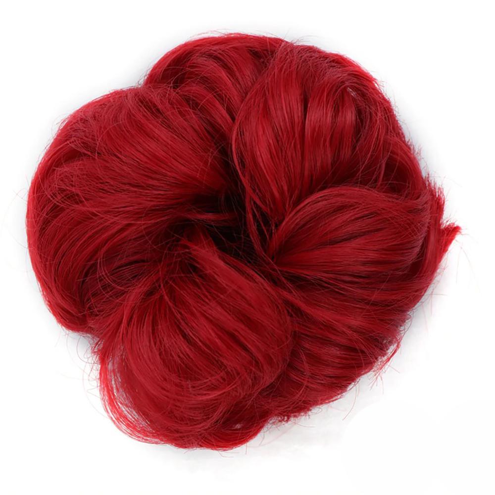 Natural Look Synthetic Messy Hair Bun Scrunchie Extension-xinru