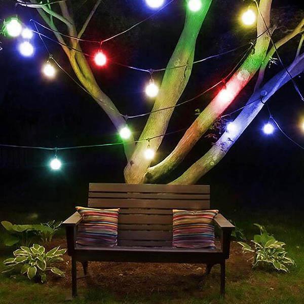 30 LED Solar Bubble Beads Patio String Lights-xinru shop