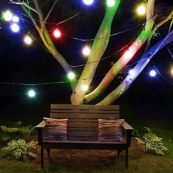 30 LED Solar Bubble Beads Patio String Lights-xinru shop