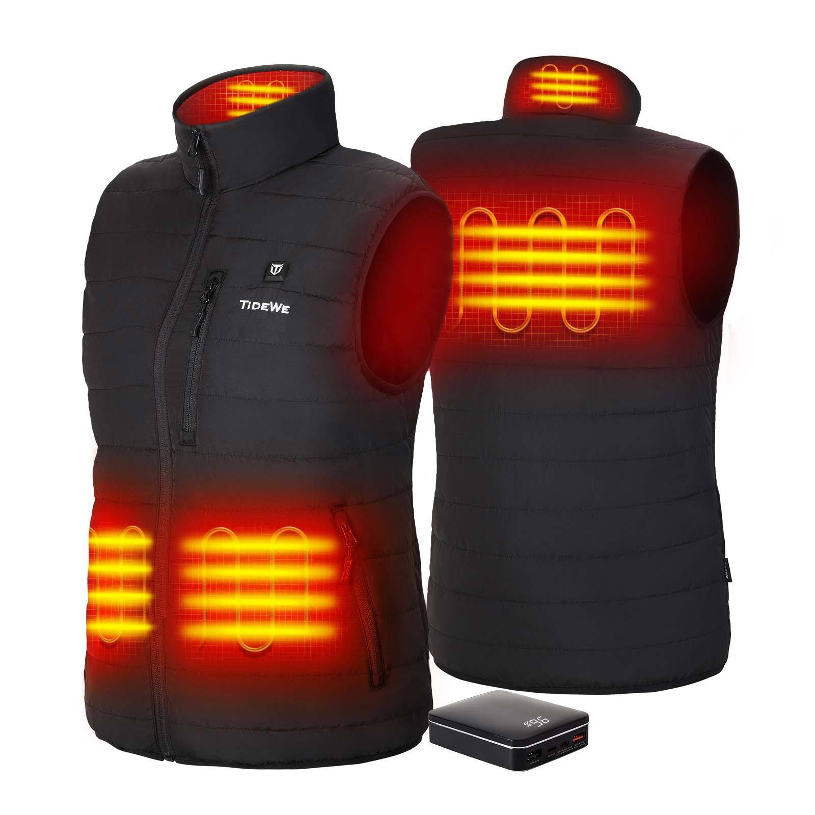 Women閳ユ獨 Lightweight Heated Vest with Battery Pack for Hunting/Hiking-xinru shop