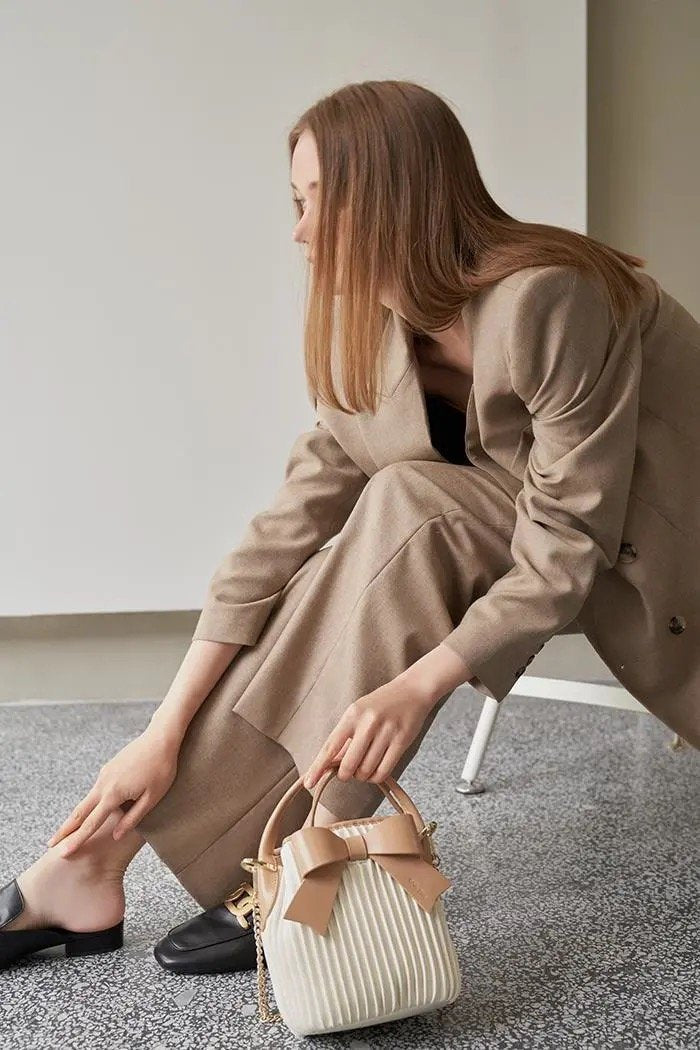 ボウチェーンクロスボディバッグ-xinru shop