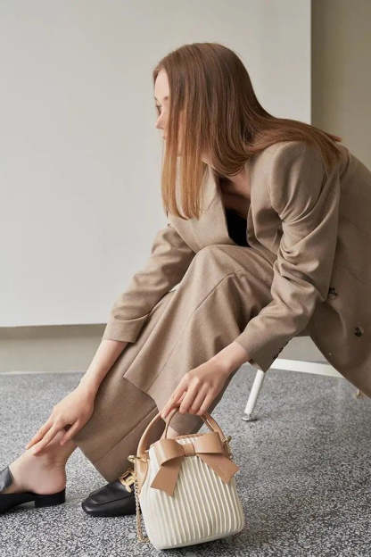 ボウチェーンクロスボディバッグ-xinru shop