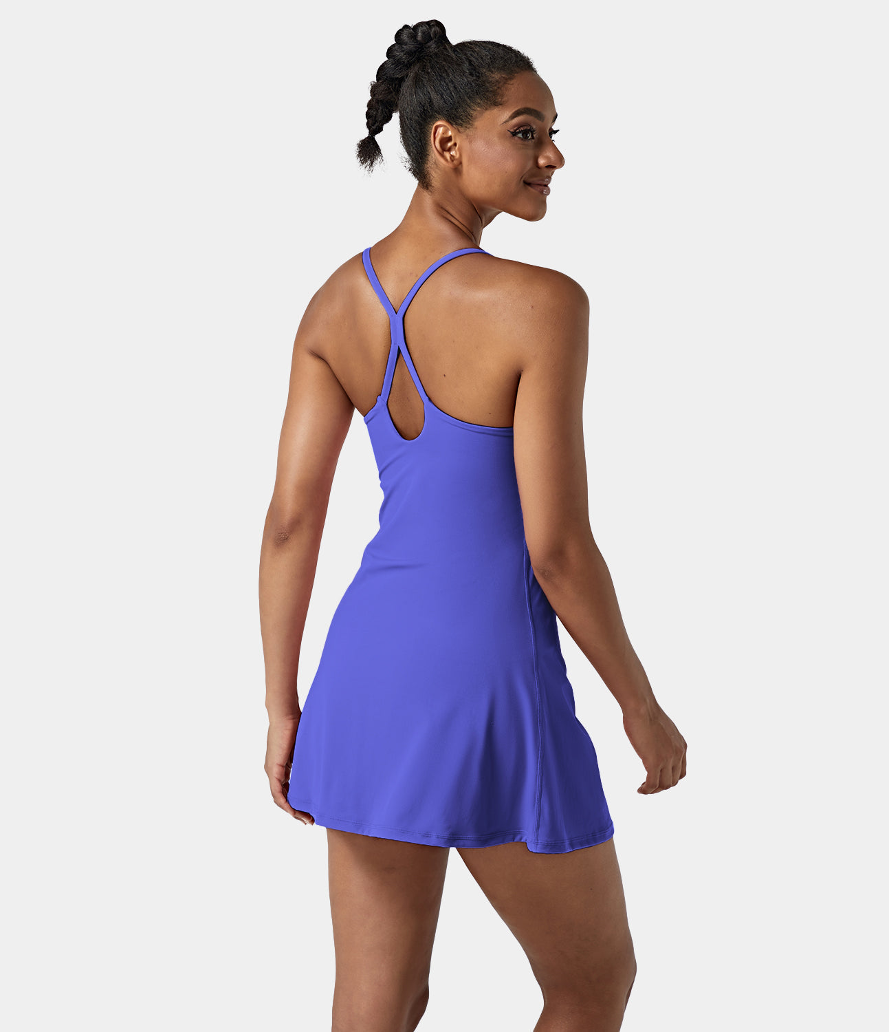 Women's Exercise Workout Dress With Phone Pocket-xinru shop