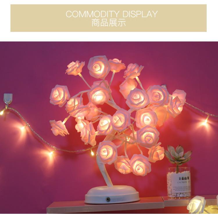 Romantic soft light rose lamp-xinru shop