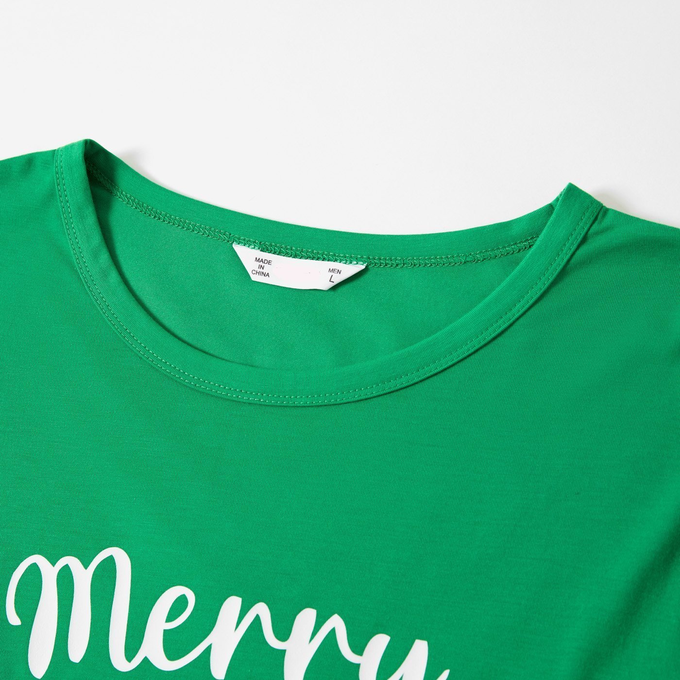 Plus Size Christmas Gnomes and Letter Print Green Family Matching Long-sleeve Pajamas Sets-xinru shop