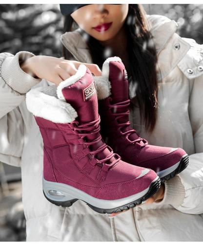 Winter Women Warm Mid-Calf Snow Boots-xinru shop
