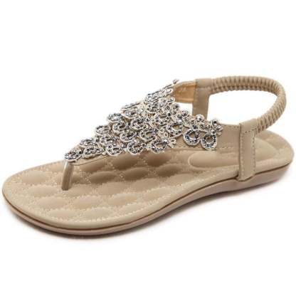 Women Summer Beach Peacock Flip Flop Female Sandals-xinru