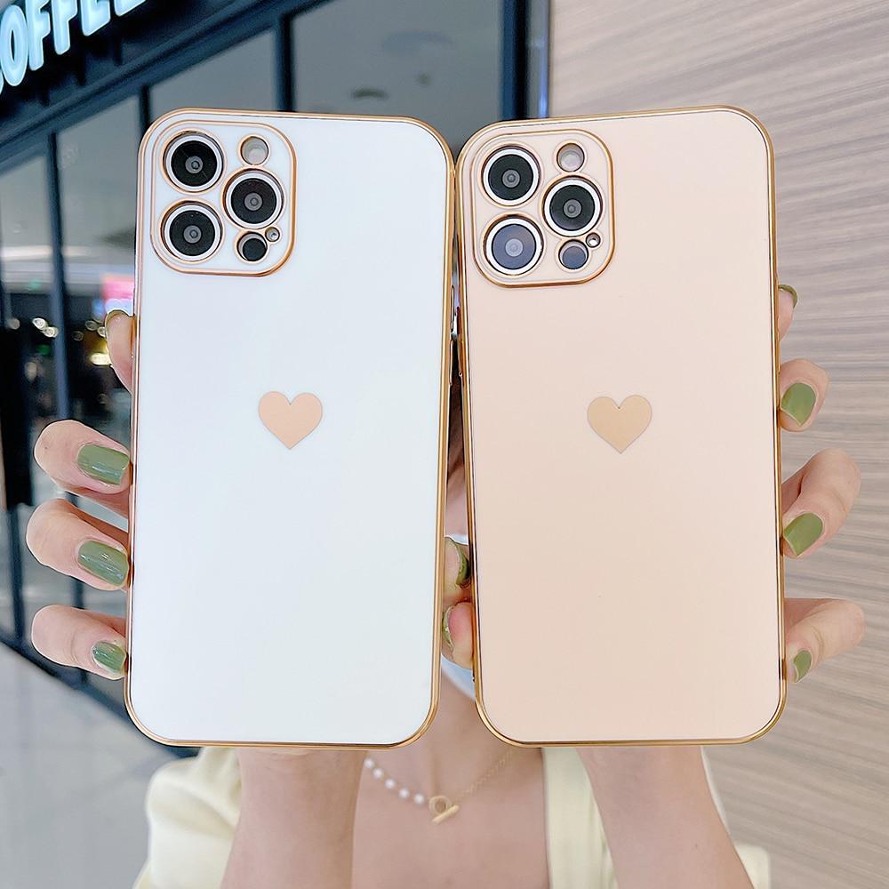 Electroplated Heart Case-xinru