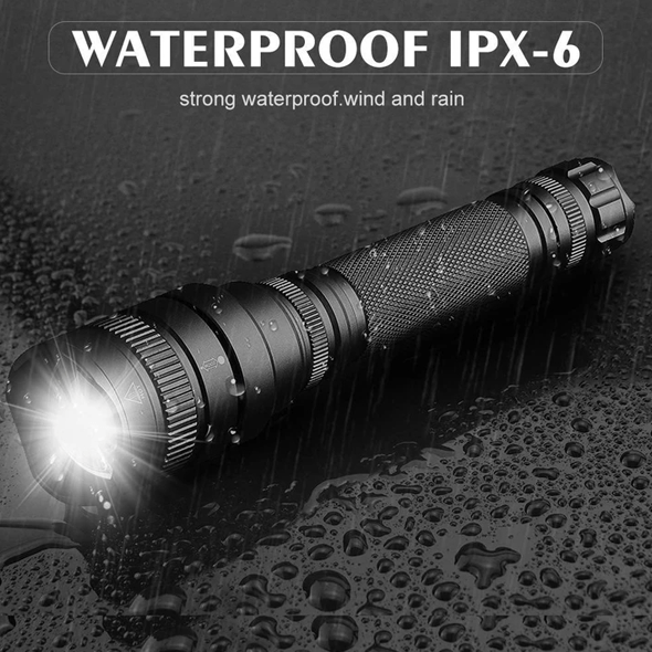 LED Tactical Flashlights Set Waterproof Zoomable Flashlights-xinru