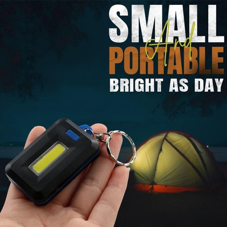 Portable Mini LED Flashlight Keychain Outdoor Camping Climbing Light Lamp-xinru