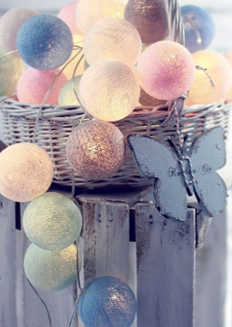 LED Cotton Ball String Lights Christmas Fairy Lighting Wedding Halloween Party-xinru