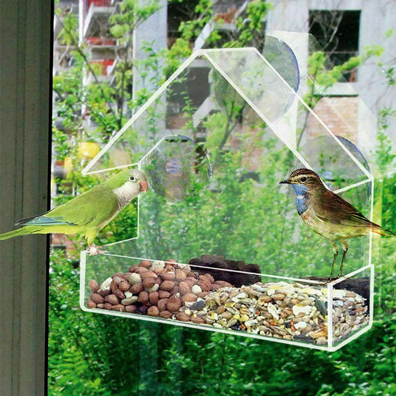Window Bird Feeders For Outside Clear Acrylic-xinru shop