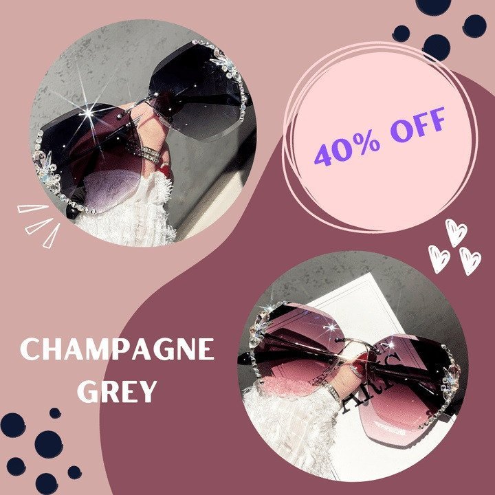 Woman Diamond Sunglasses For Beach Summer-xinru