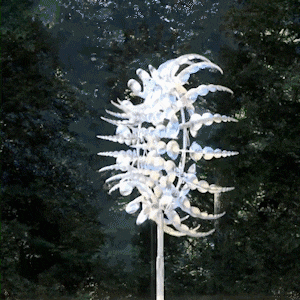 Wind Powered Kinetic Magic Metal Windmill Garden Decoration-xinru shop